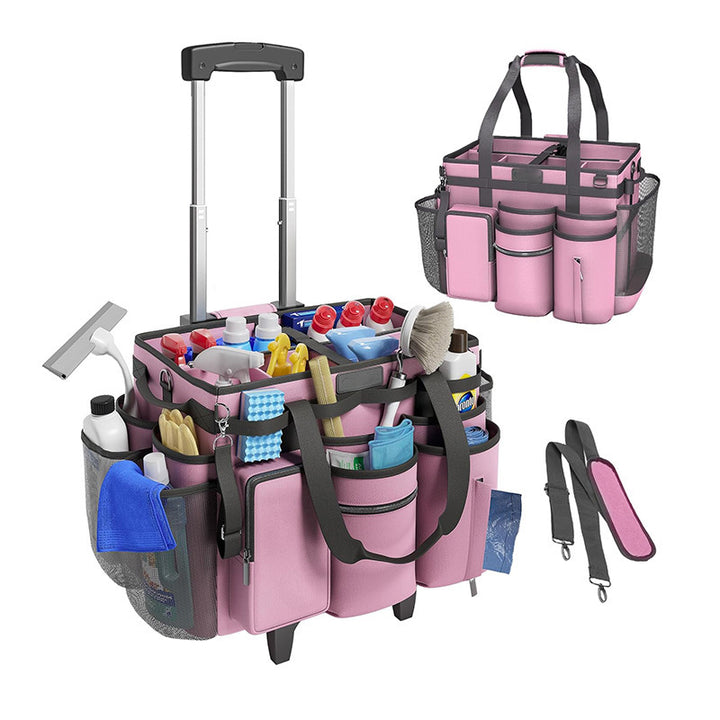 Practical Rolling Bag for Cleaning and Organization Bowlift