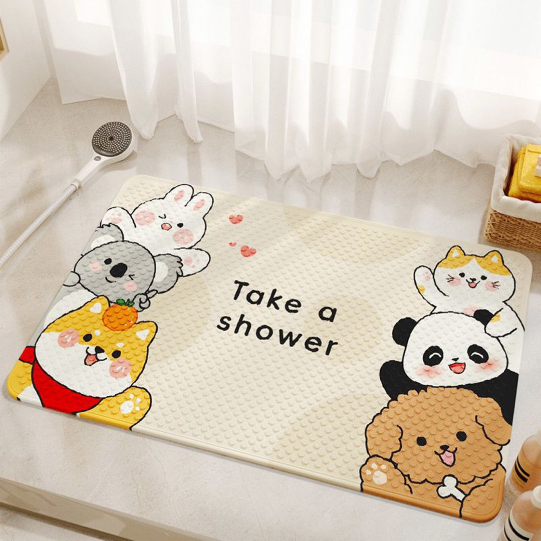Cute Cartoon Bath Mat Bowlift