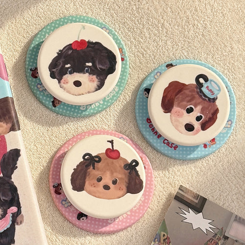 Decorative smartphone finger holder in dog design Bowlift