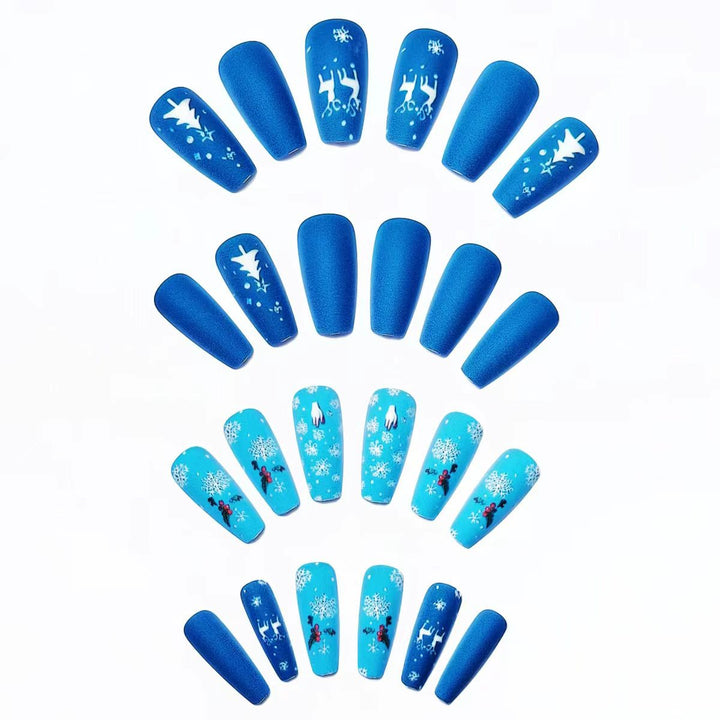 Festive Matte Nail Art Bowlift