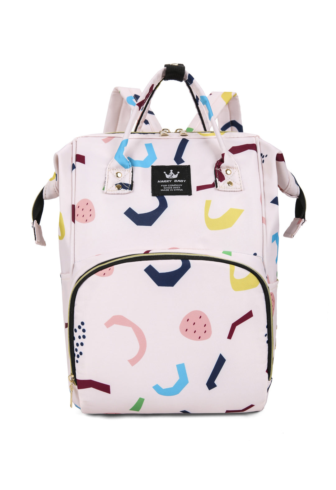 Stylish Floral Patterned Baby Care Backpack Bowlift