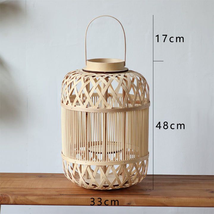 Stylish Rattan Lantern Bowlift