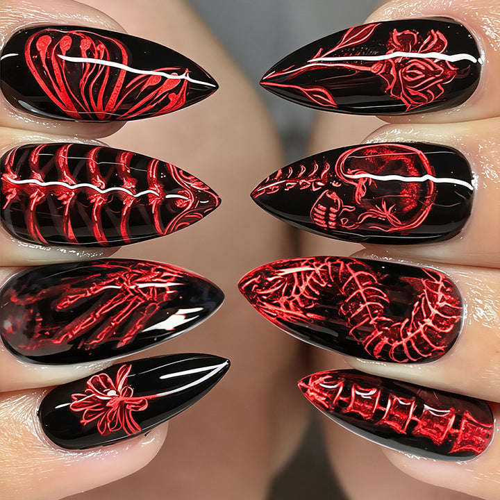 Gothic-Inspired Nail Art Tips Bowlift