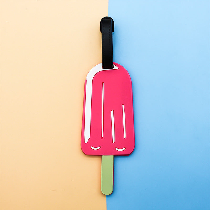 Unisex Luggage Tag in Chocolate Design Bowlift