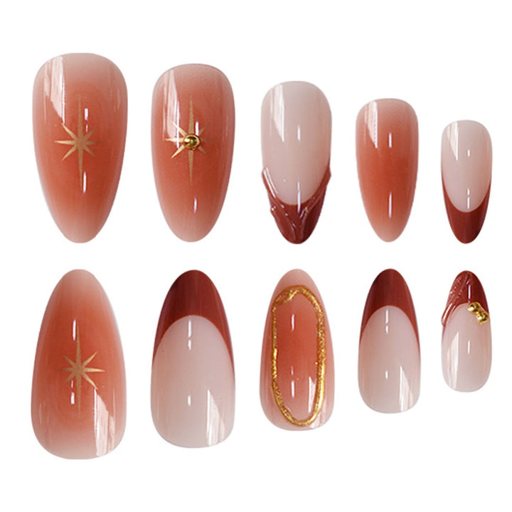 Artistic Gradient Press-On Nails Bowlift