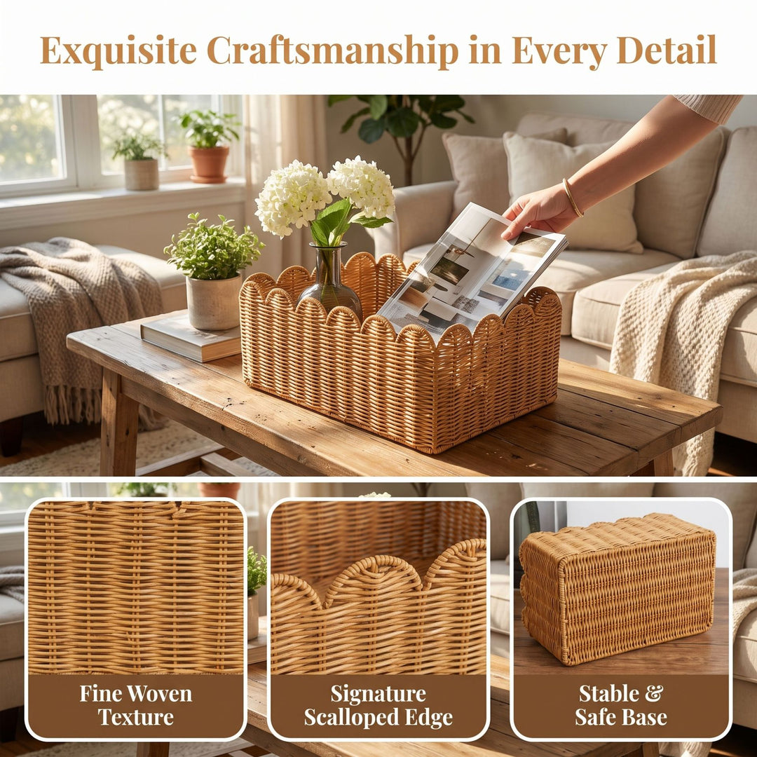 Decorative Woven Storage Tray Bowlift