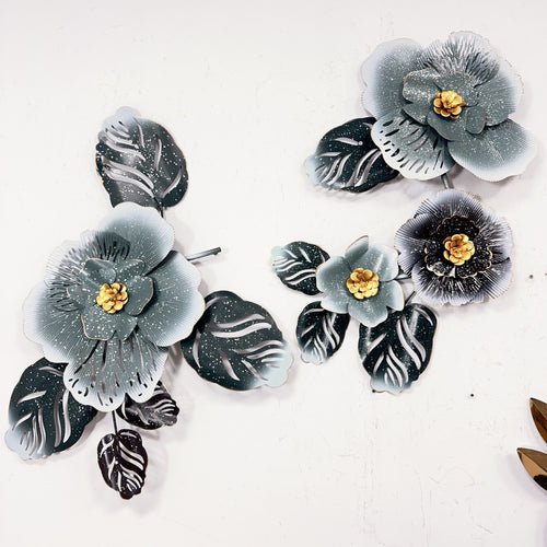 Floral Metal Wall Art Sculpture Bowlift 1789208529