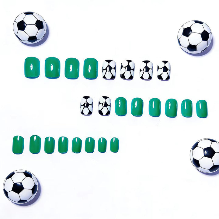 Artificial nails in sporty football design Bowlift