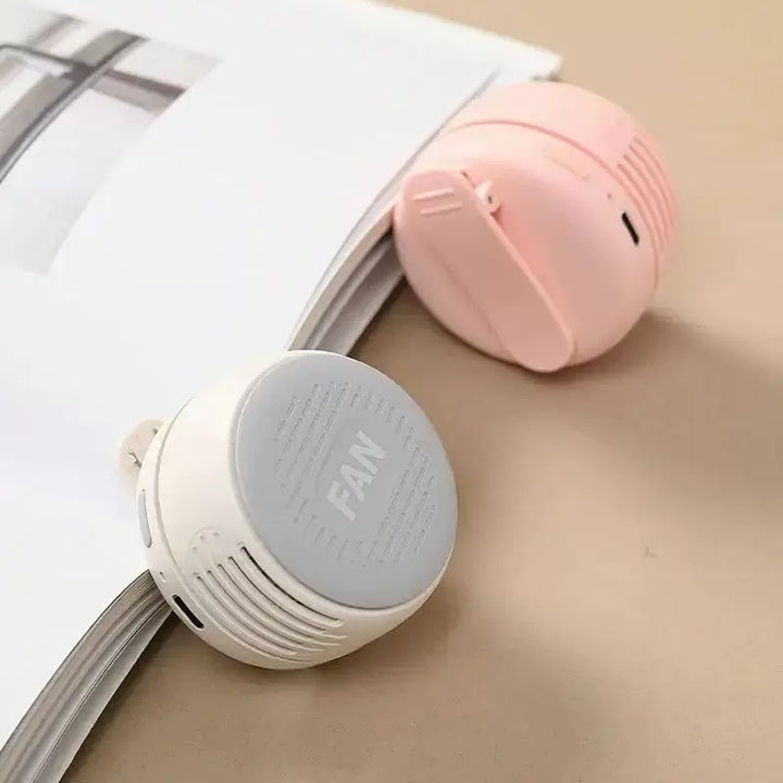 Unisex one size compact portable personal cooling fan with USB rechargeable battery and adjustable louvers Bowlift
