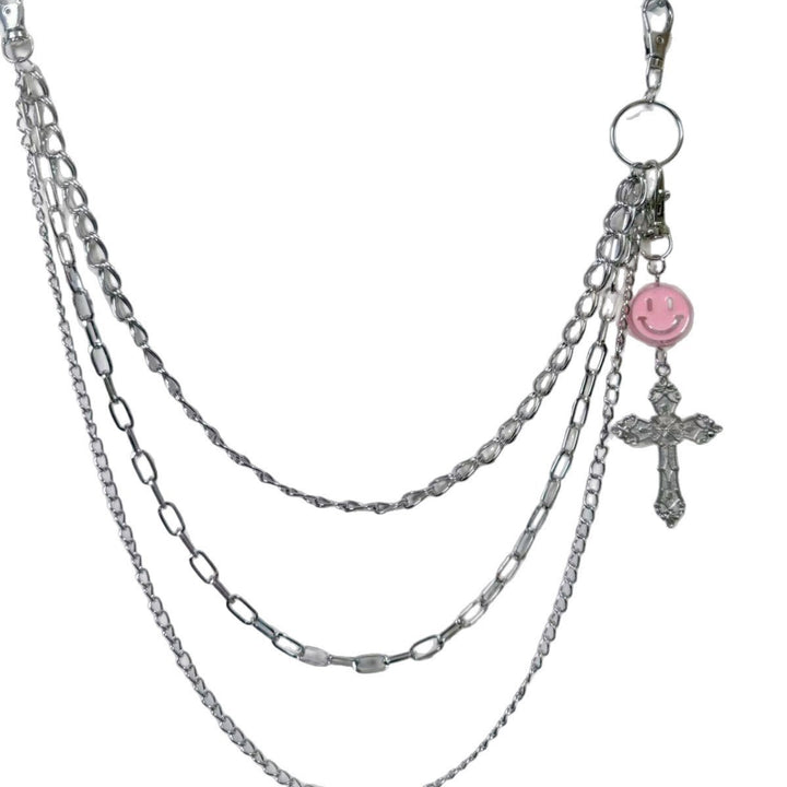 Fashionable chain belt with charm pendants Bowlift