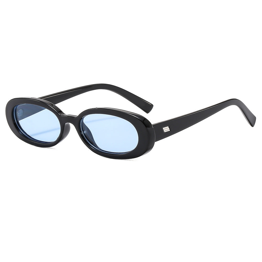 Women's fashionable sunglasses with oval frame and trendy lenses Bowlift