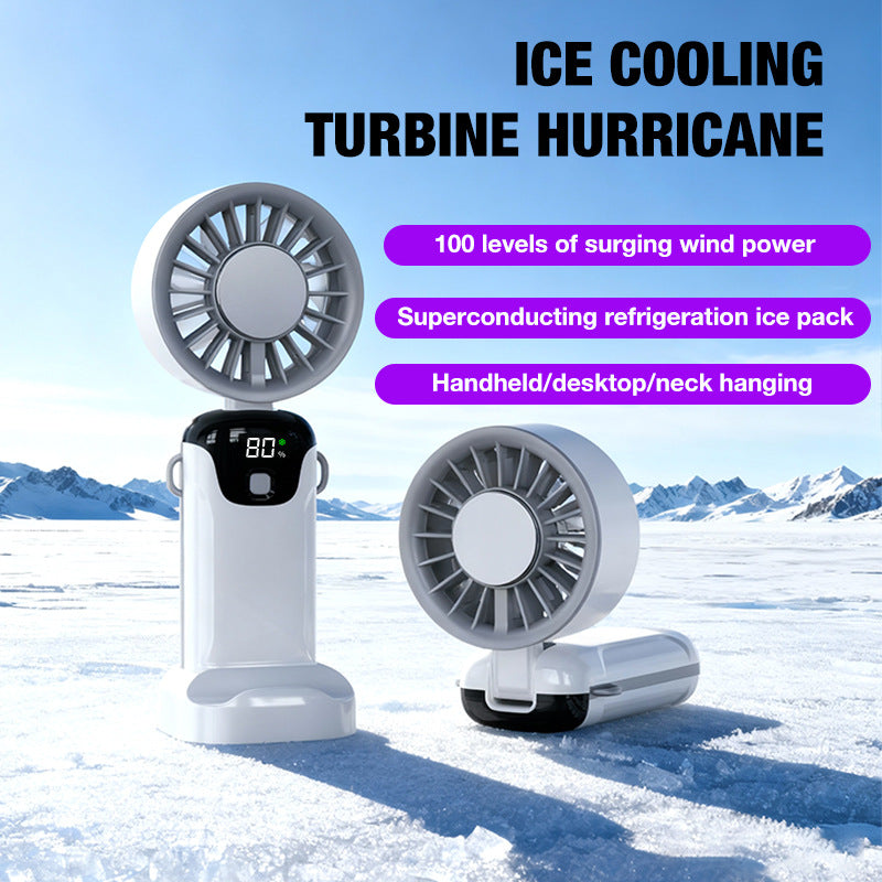 Women's portable battery fan with digital display Bowlift