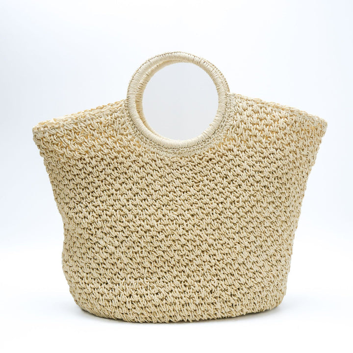 Hand-crocheted shopping bag with modern design Bowlift