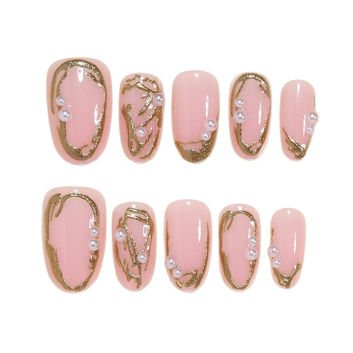 Elegant Gold Foil Nail Art Set Bowlift