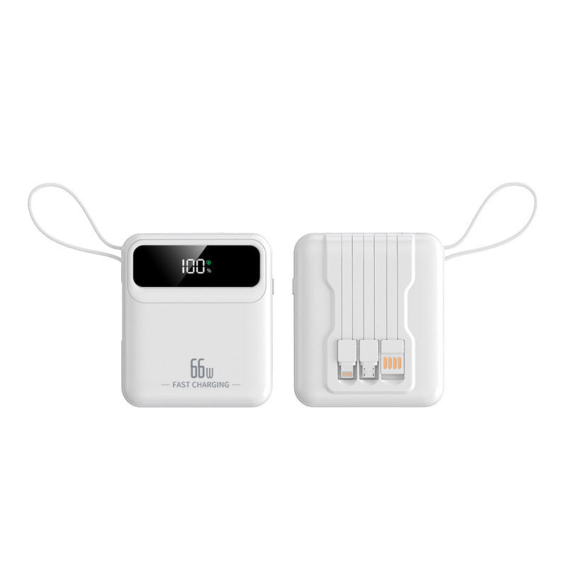 Compact power bank with fast charging function and digital charging status Bowlift