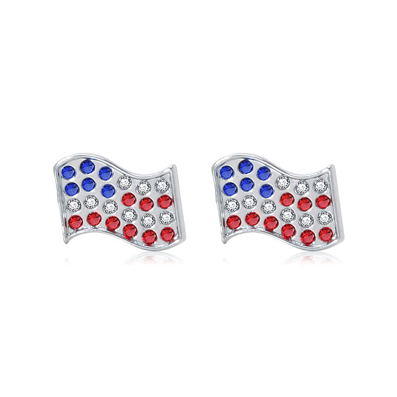Women's long multi-layer star drop earrings with crystal embellishments and rhodium-plated alloy Bowlift
