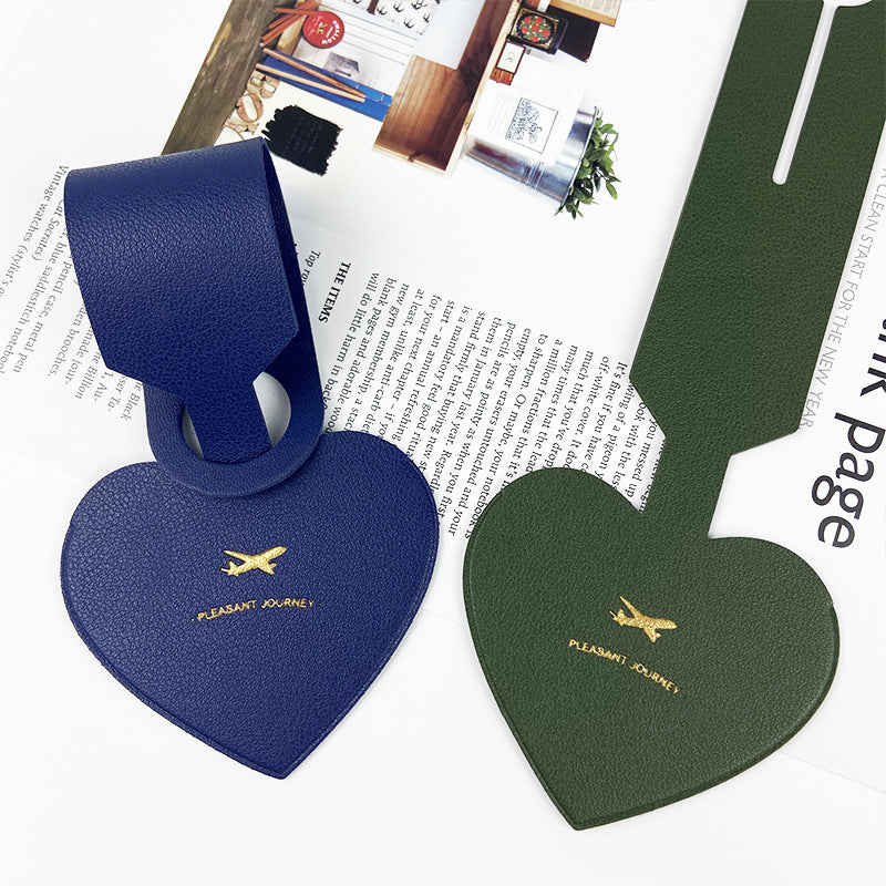 Heart-Shaped Luggage Identification Tag Bowlift