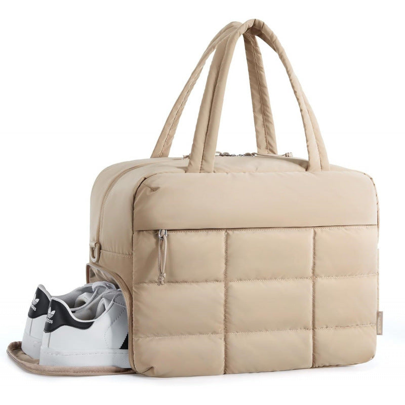 Multi-Functional Quilted Gym Duffel Bag Bowlift