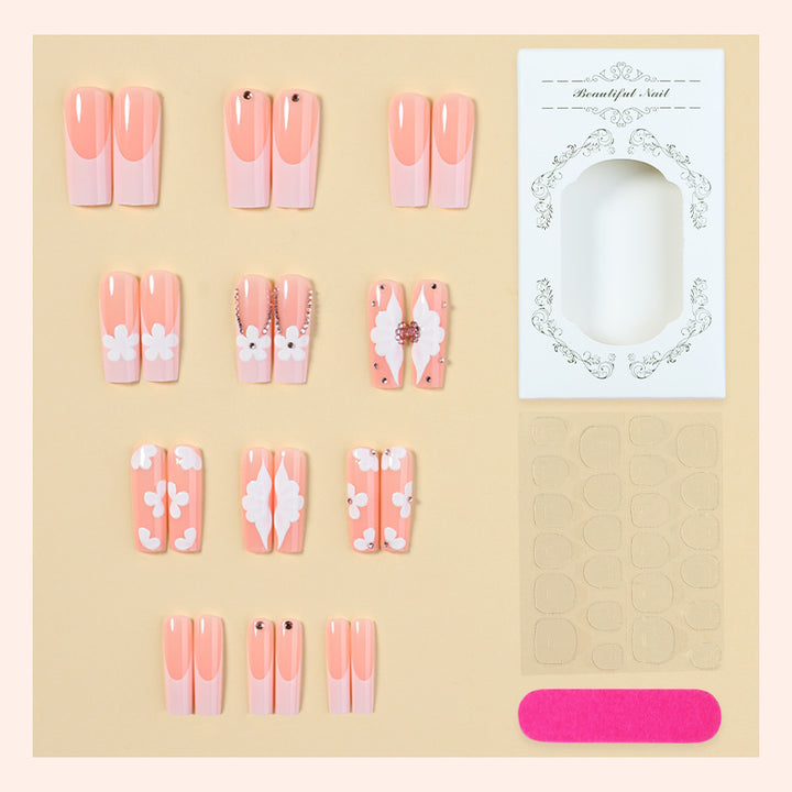 Floral Accent Press-On Nail Art Kit Bowlift