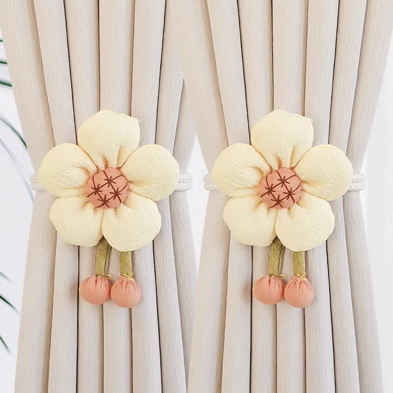 Decorative curtain flower clips Bowlift
