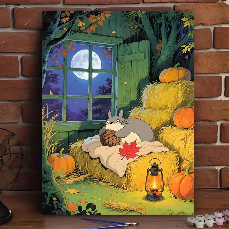 Enchanted Forest Scene Canvas Art Print Bowlift
