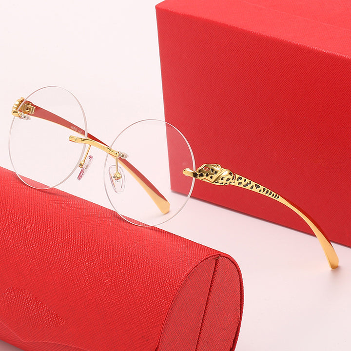 Women’s round sunglasses with luxurious accents and protective UV protection Bowlift