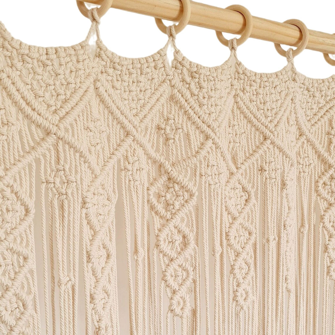 Macrame Room Divider Curtain Bowlift