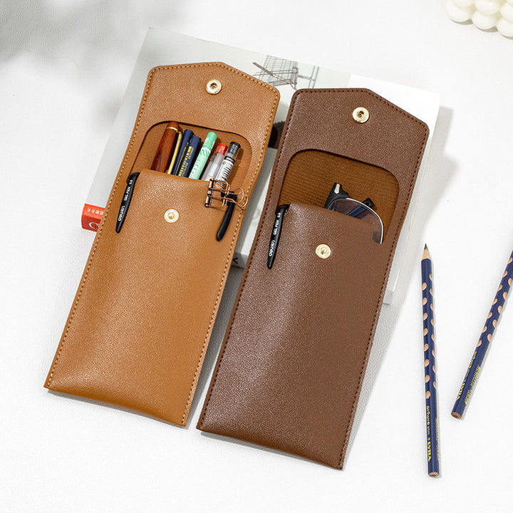 Elegant Leather Pen Case Bowlift