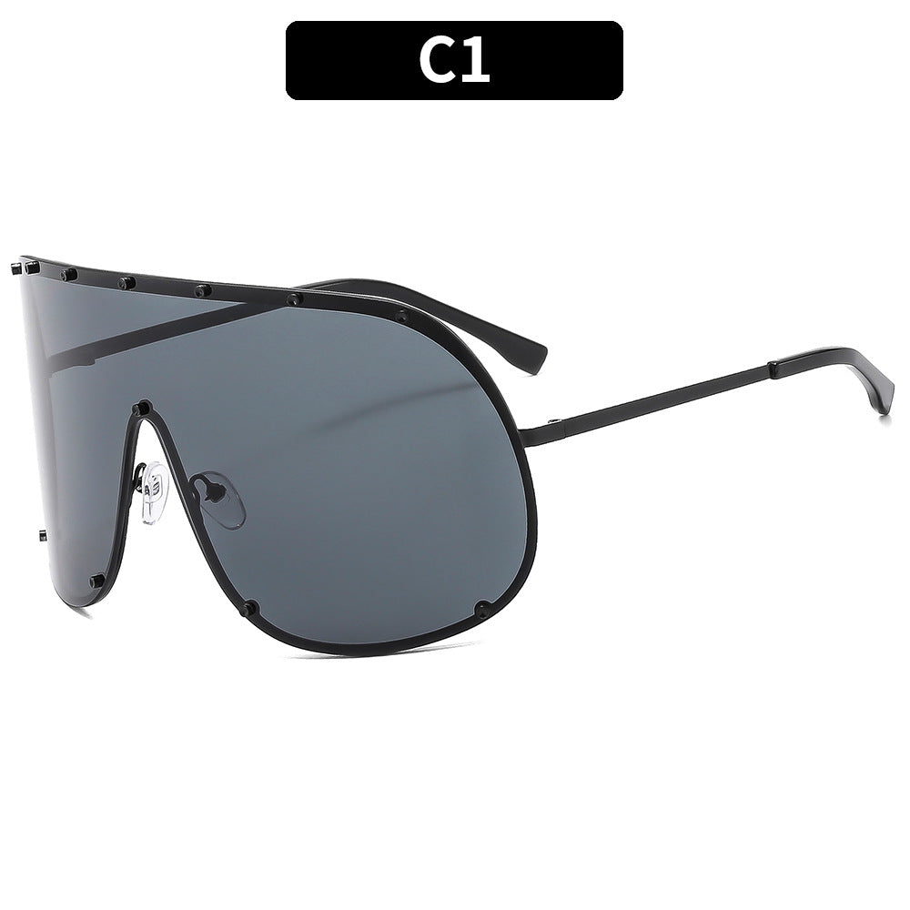 Oversized Shield Sunglasses Statement Style