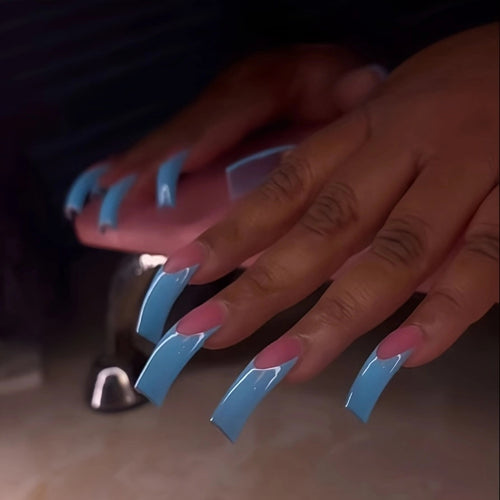 Premium Long Acrylic Press-On Nails Bowlift