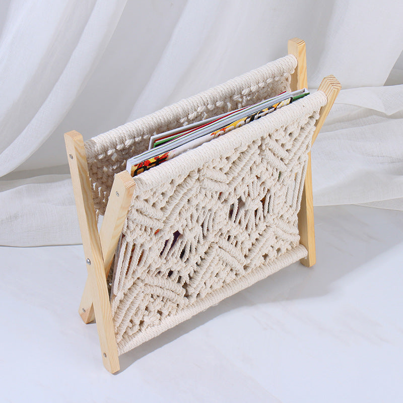 Macrame Magazine Rack Bowlift