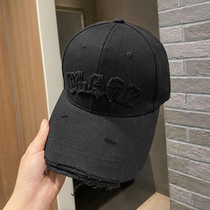 Women's Distressed Cotton Cap Bowlift