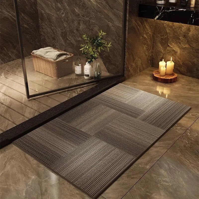 Modern Geometric Bath Mat Bowlift
