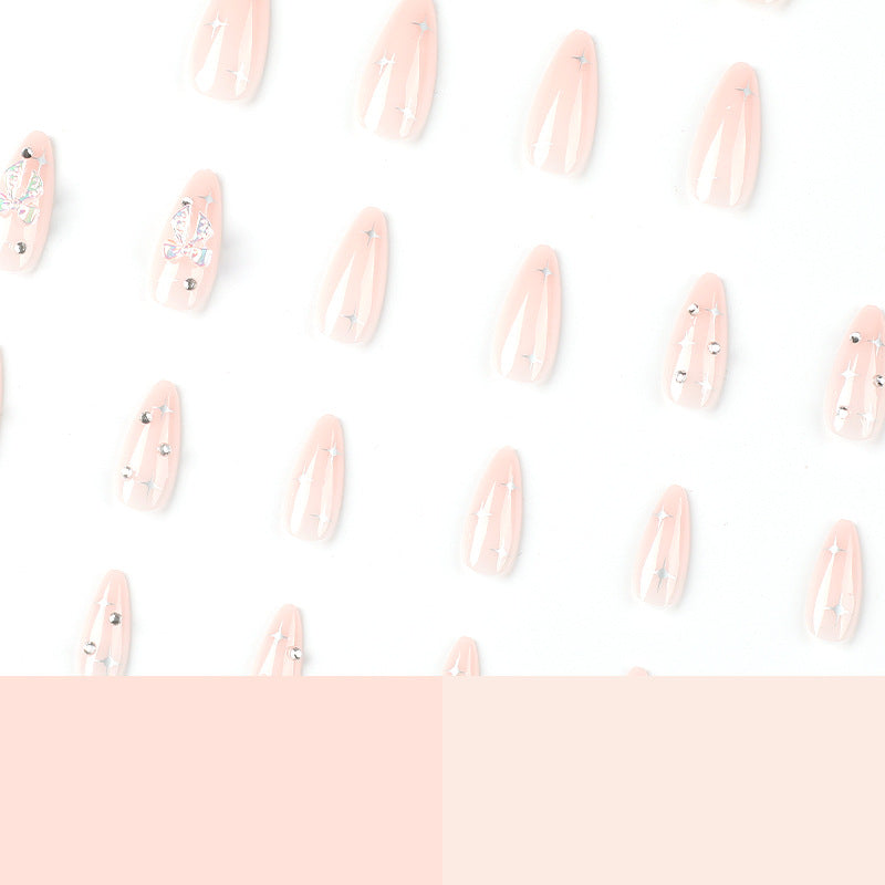 Artful stiletto nails with elegant decoration design Bowlift