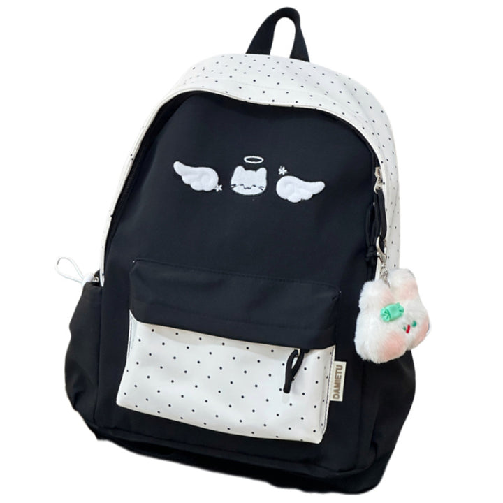 Cute Character Embroidered Backpack Bowlift