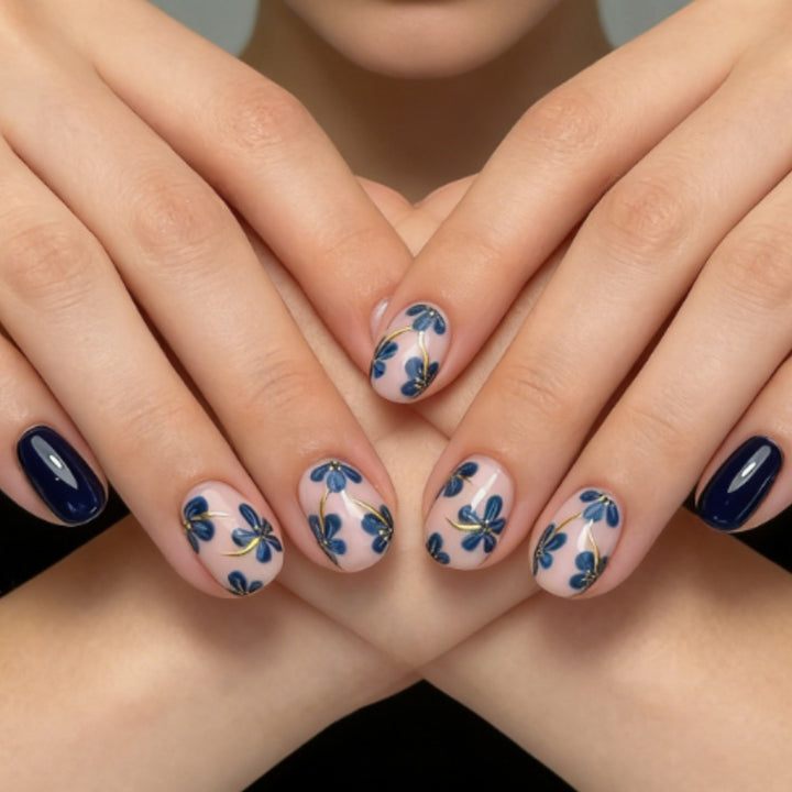 Chic Almond-Shaped Press-On Nail Set Bowlift
