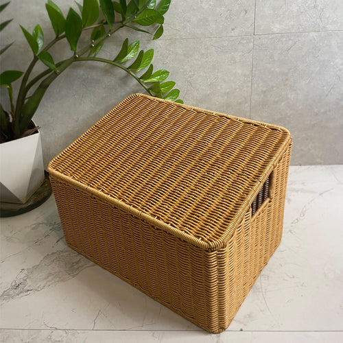 Handwoven Rectangular Storage Basket Bowlift