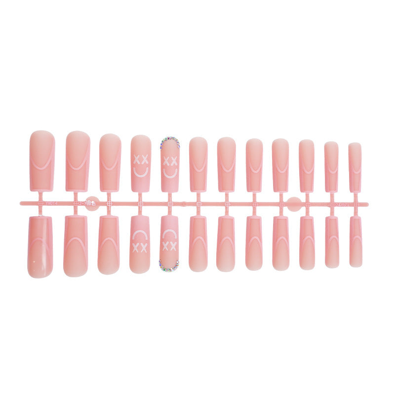 Decorative Press-On Nail Set with Playful Designs Bowlift