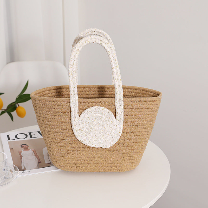 Decorative natural fiber bag Bowlift