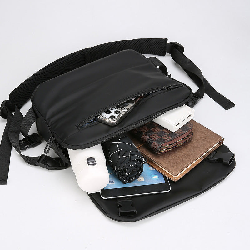Water-Resistant Messenger Bag Bowlift