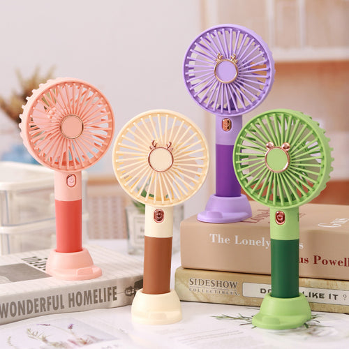 Women's Portable Table Fan with Flexible Handle Bowlift