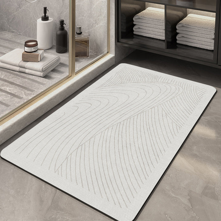 Abstract Geometric Design Bath Mat Bowlift