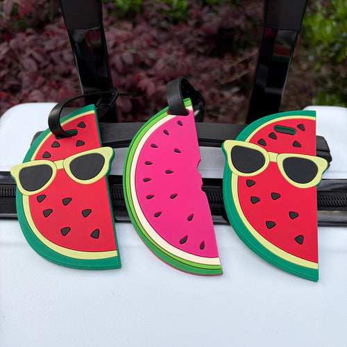 Whimsical Watermelon Luggage Tag Bowlift