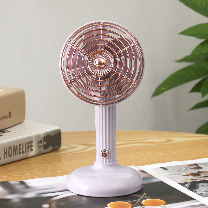 Retro Tabletop Desk Fan Bowlift