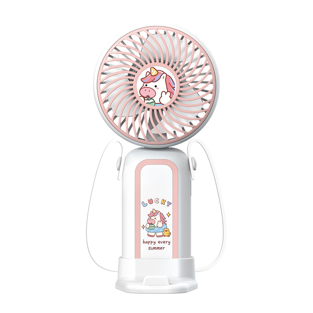 Portable Cartoon Design Handheld Fan Bowlift