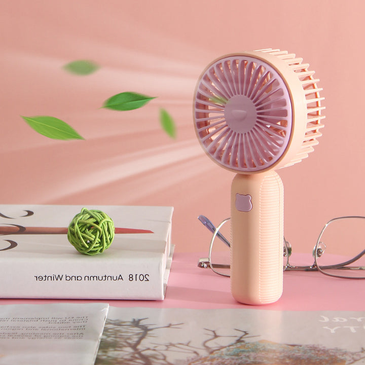Unisex Portable Hand Fan with Ergonomic Handle and Innovative Design Bowlift