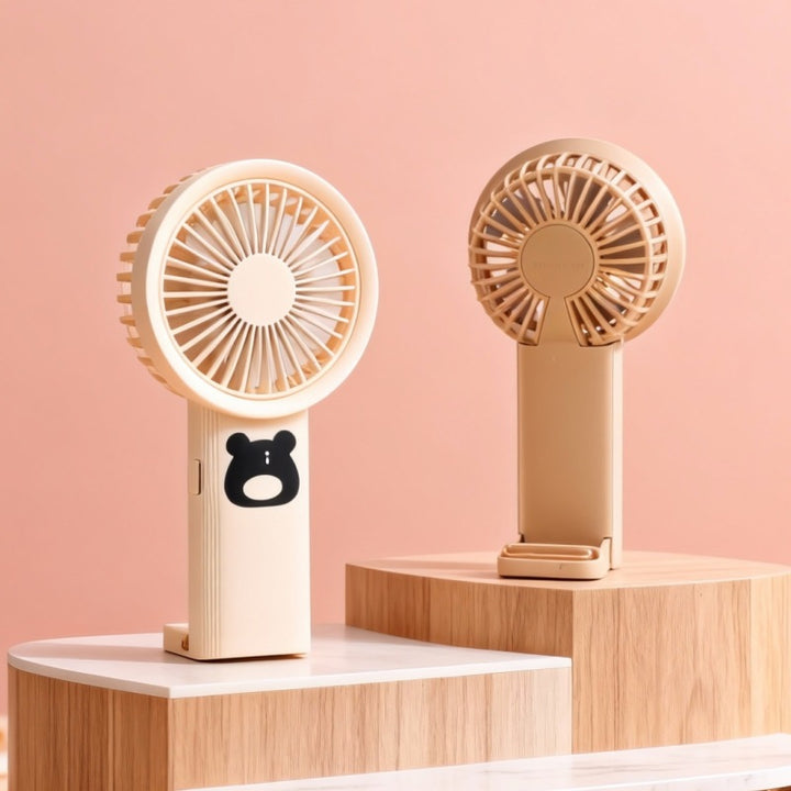 Portable hand-held fan with animal design Bowlift