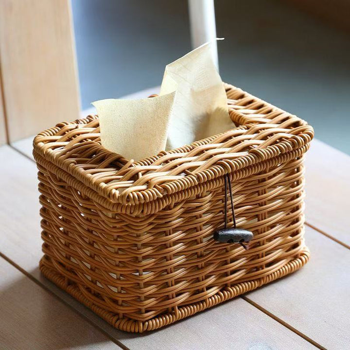 Handcrafted Wicker Storage Box Bowlift