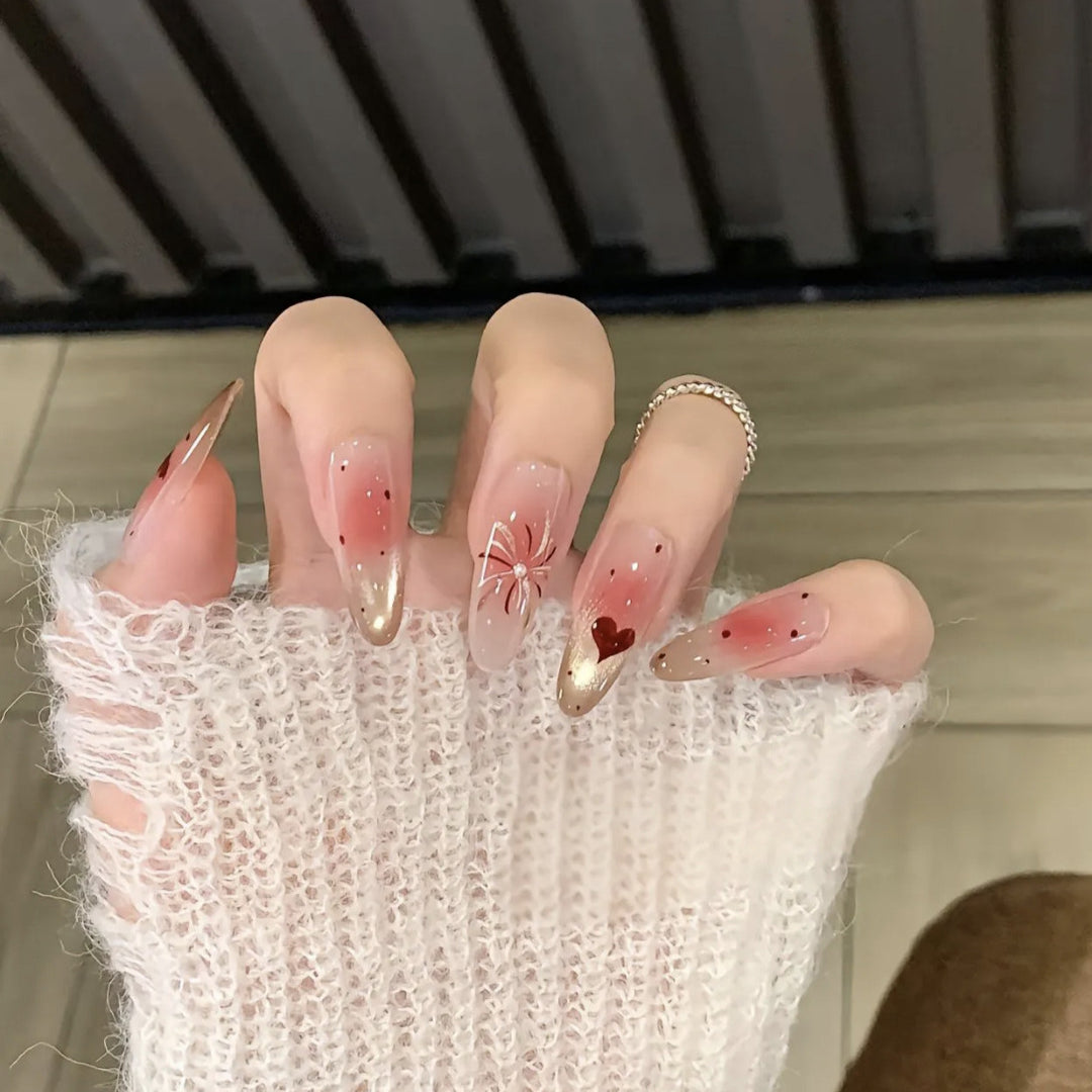 Artistic Stiletto Press-On Nail Set Bowlift