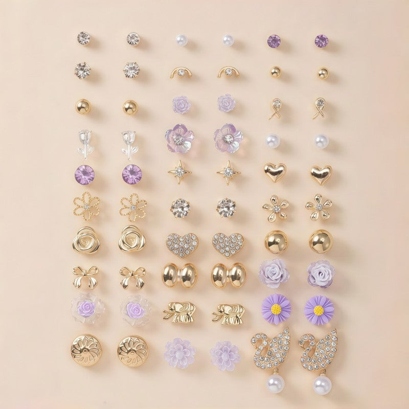 Sparkling Earrings Set Bowlift